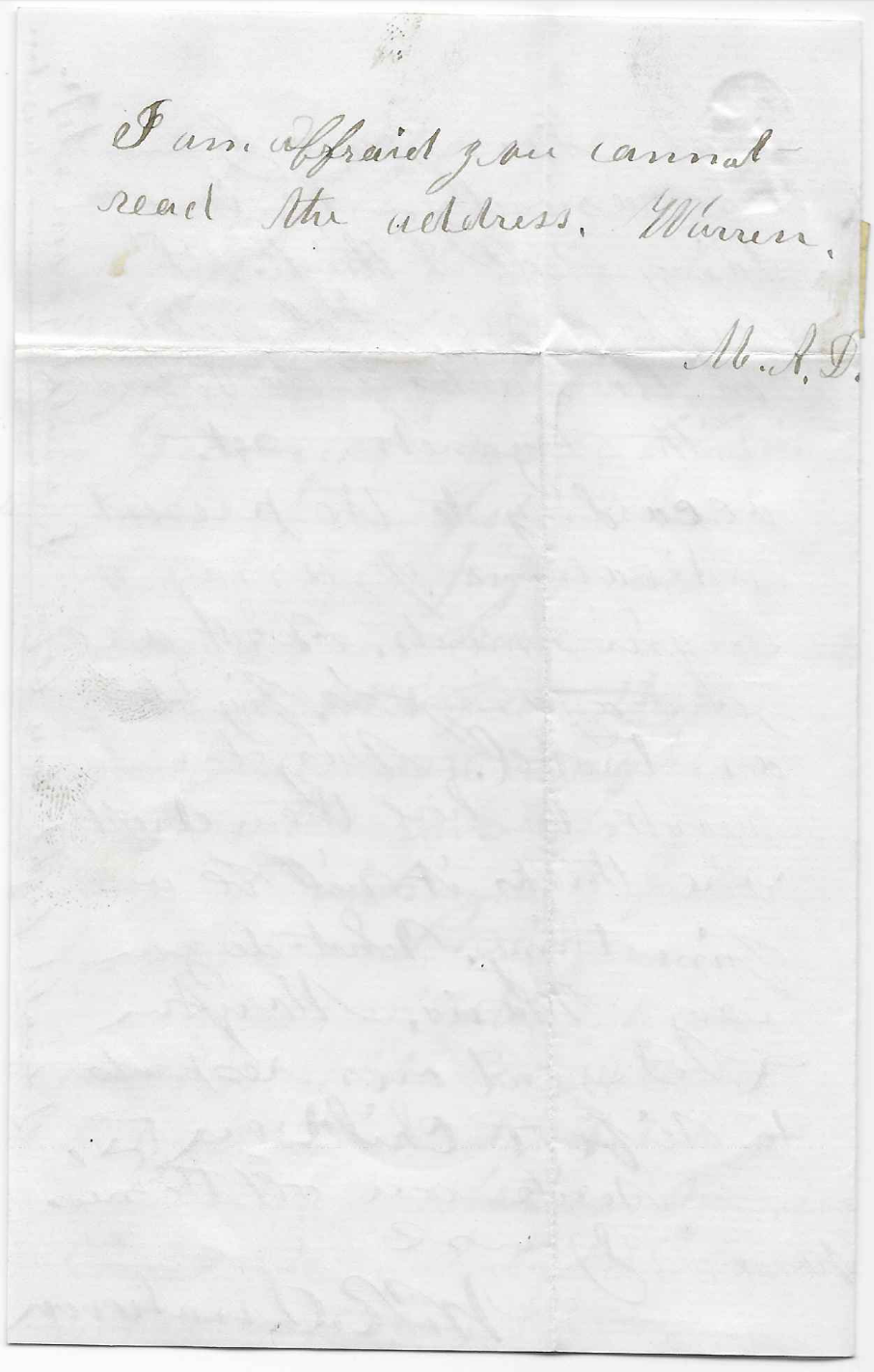 1863: William Russell Dunham to Warren Snow Barrows | Spared & Shared 23