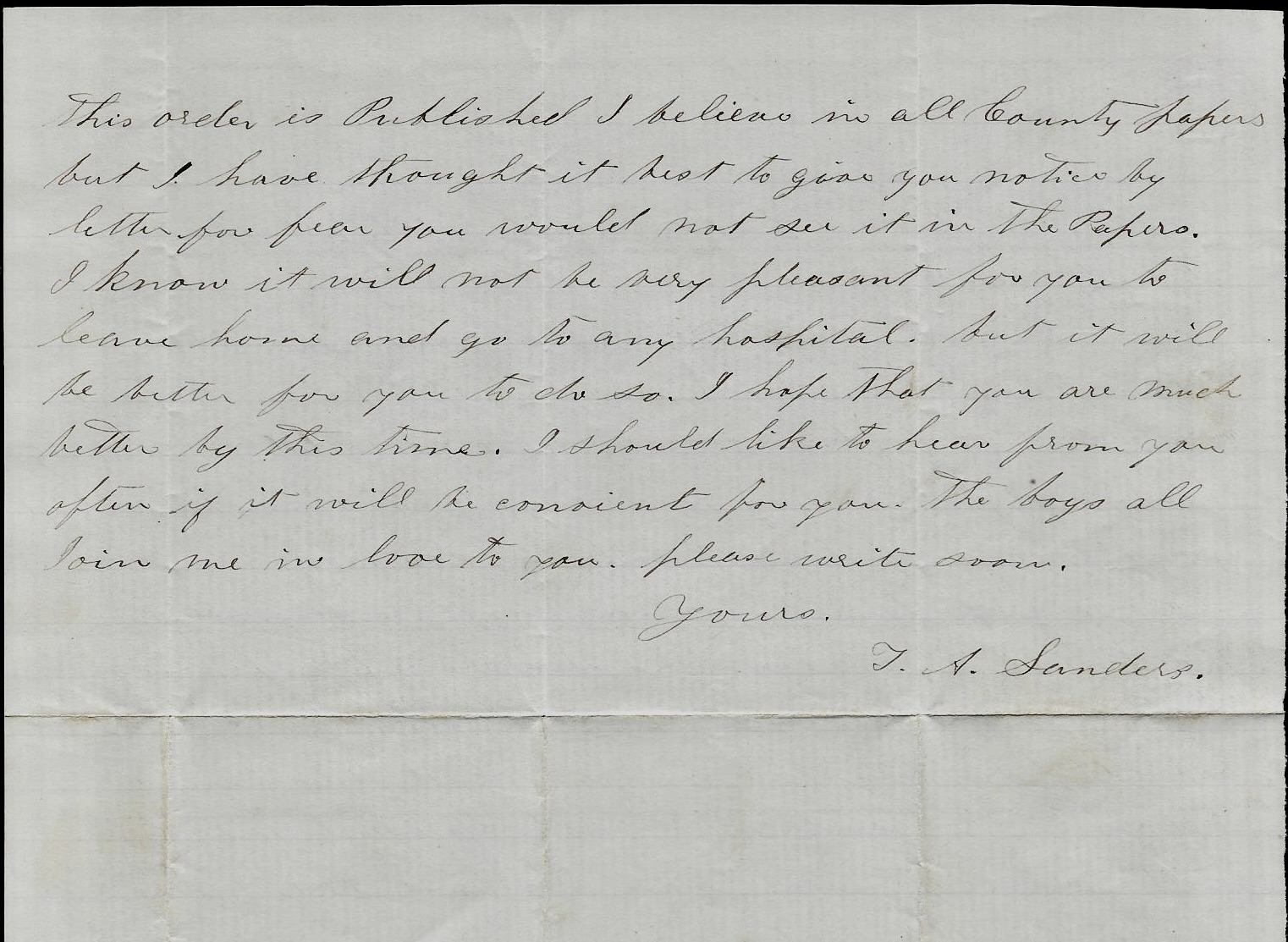 1862: Thomas A. Sanders to John McNair | Spared & Shared 23