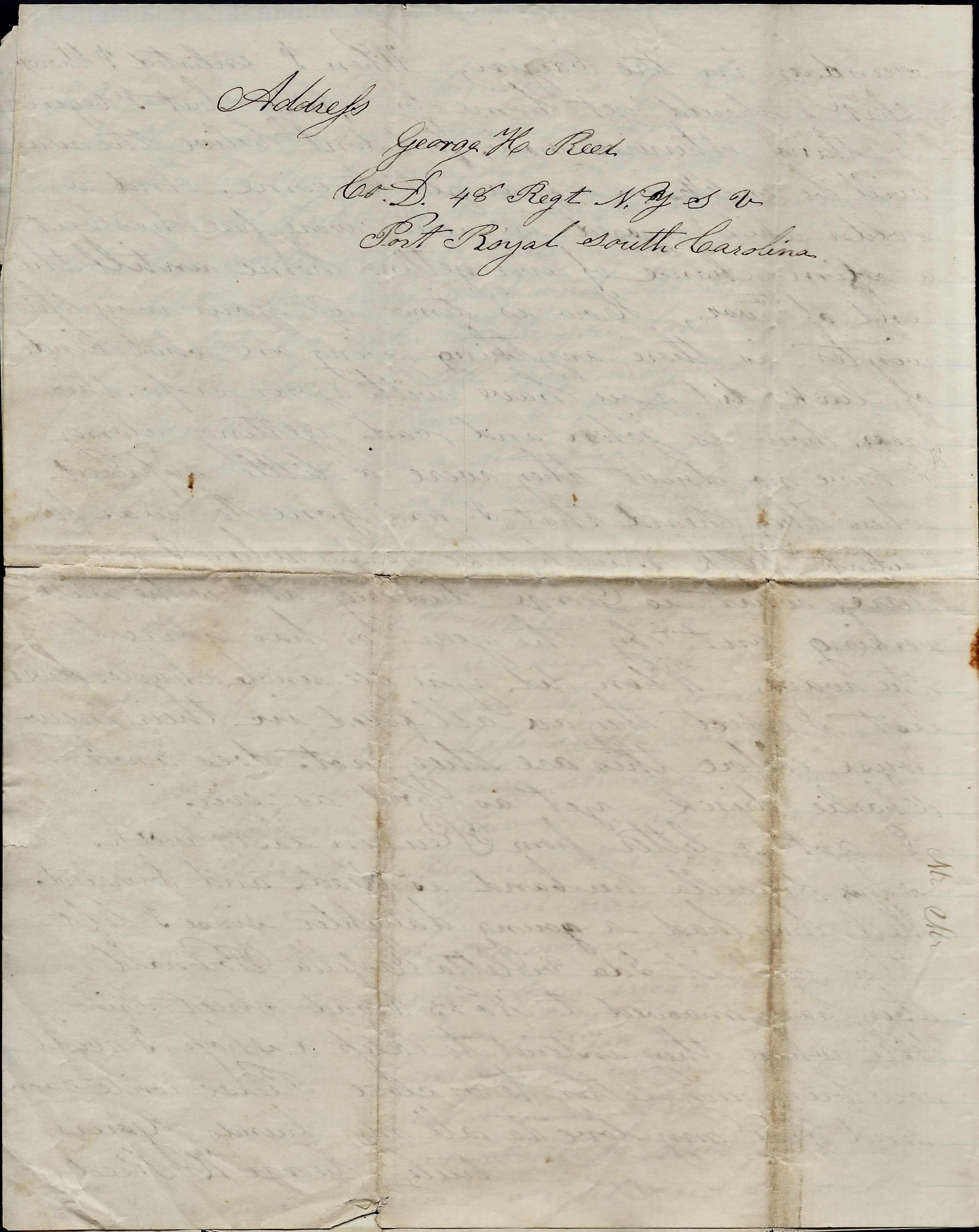 1862: George H. Reed to his Friends | Spared & Shared 23