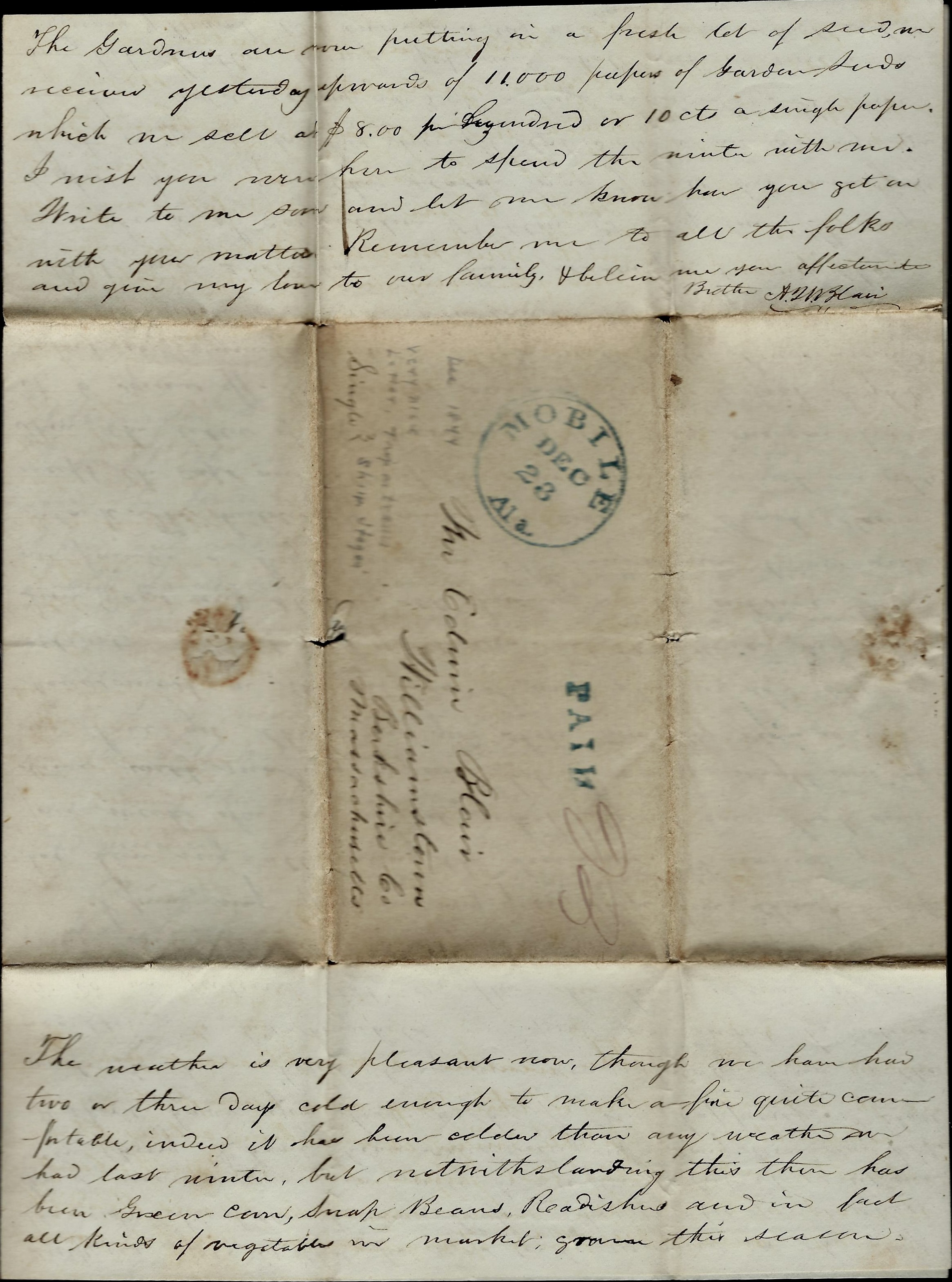 1844: Austin Train Wing Blair to Edwin Hugh Blair | Spared & Shared 23